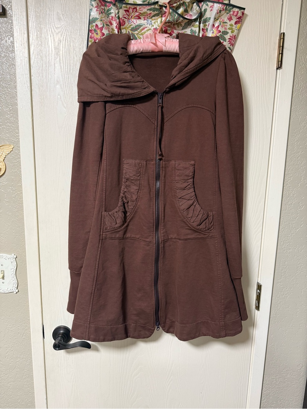 Prairie Underground Chocolate Brown Cotton Hooded Top